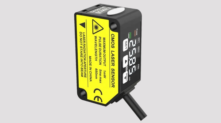 Cisimden Yansımalı Hassas Lazer Mesafe Sensörü Analog+Nnp Çıkış Raxoll LR-100-NS