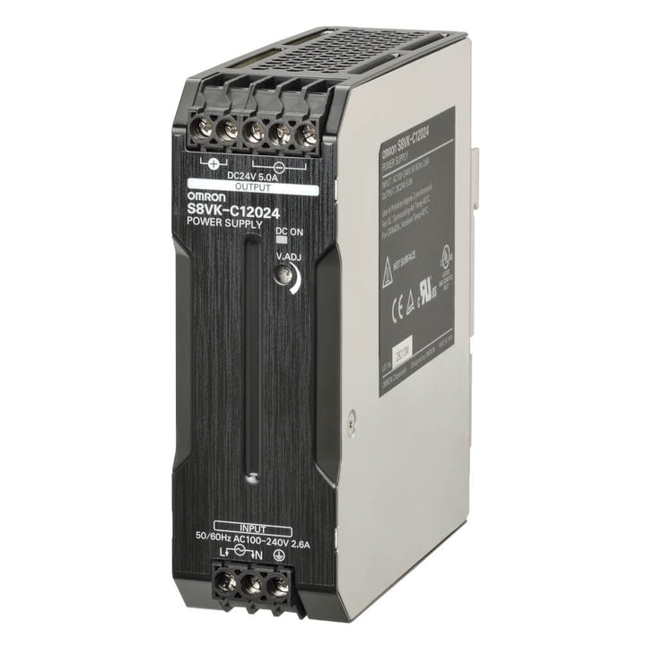 Omron Kitap tip Monofaze Güç Kaynağı 120 W, 24VDC, 5A S8VK-C12024