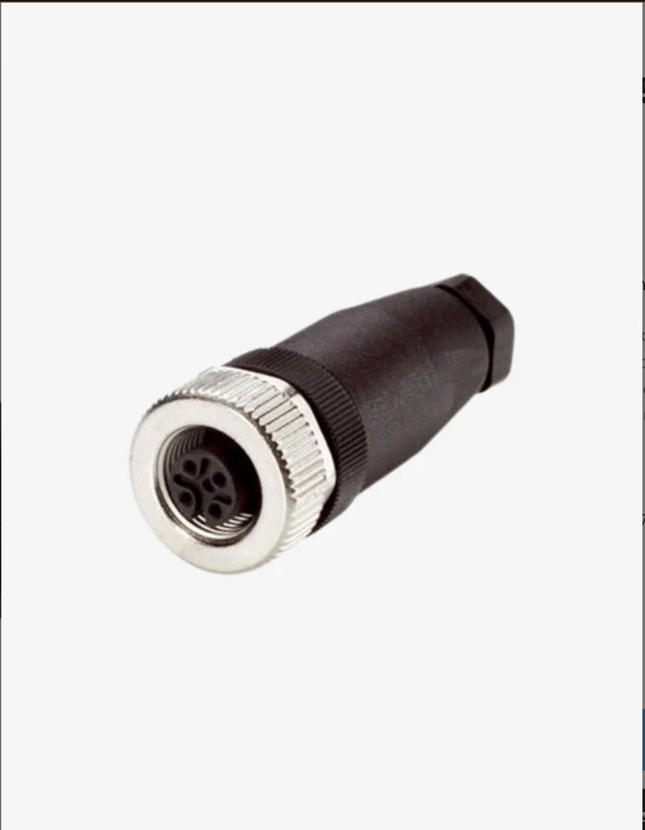 Brotconn M1205FS M12 5 Pin Dişi Düz A Kod Konnektör Vida Bağlantılı PG7