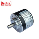 Teotse TIE50-M8-A-100-6-24-025 50 gövde 100 pulse 5-24v besleme Mil çap 8 Optik Rotary Incrimental Enkoder Kablolu