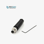 Brotconn M0803MS M8 3 Pin Erkek DÜZ A Kod Konnektör Vida Bağlantılı PG7