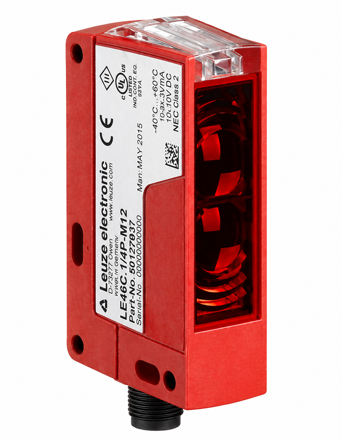 Leuze HT46C/4P-M12 Arka Plan Bastırmalı Kübik Fotosel Sensör 3m Çalışma M12 Bağlantılı