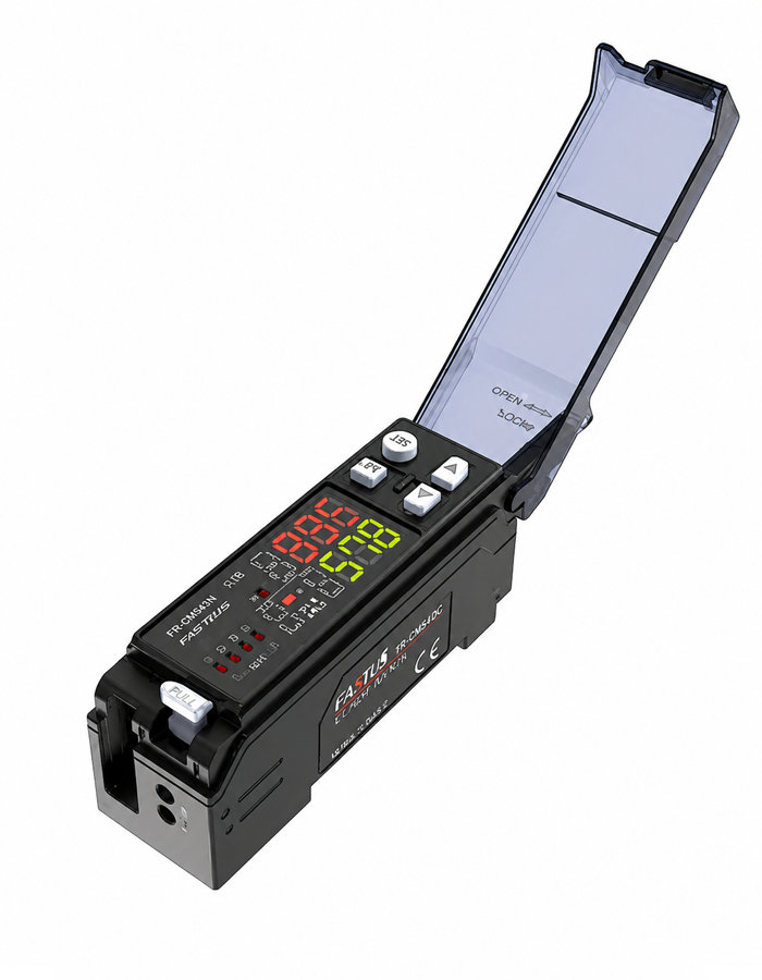 Raxoll FR-CMS43N Dijital RGB Fiber Optik Renk Sensörü Amfisi NPN 4 Çıkış 2m Kablolu