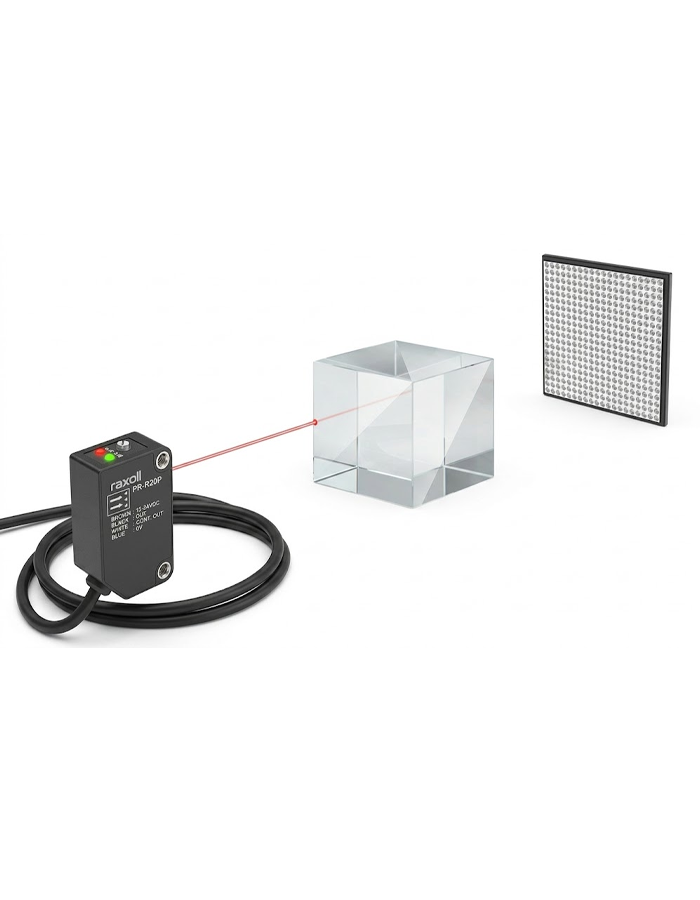 Minyatür Transparan Reflektörlü Npn Fotoelektrik Sensör Raxoll PR-R20N